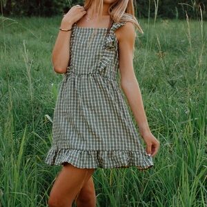 Wild Fable Gingham Apron dress